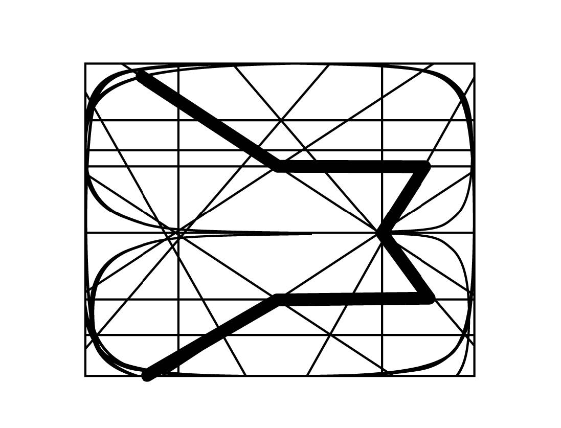 Typographie extraite de grille